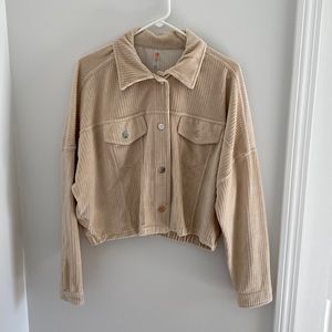 Cropped corduroy jacket